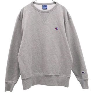 チャンピオン(Champion)のチャンピオン ブランドロゴ刺繍 スウェット L グレー Champion 長袖 トレーナー メンズ 【中古】  【230212】(その他)