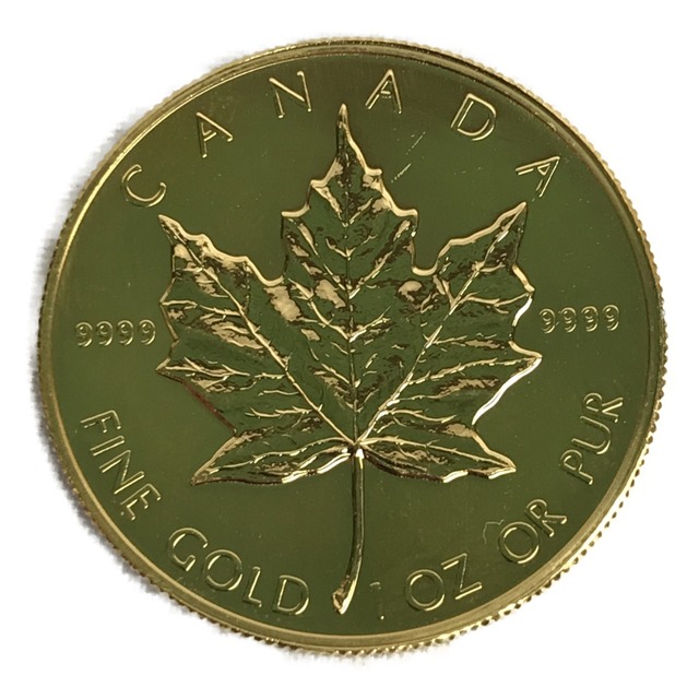 メイプルリーフ金貨 1/4オンス 純金 24金 K24 1996年 美品
