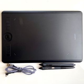 ワコム(Wacom)のWACOMIntuosProMediumペンタブレットPTH-660ペン2本付(タブレット)