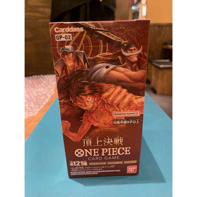 ワンピースカードゲーム 新品未使用 テープ付き 頂上決戦 1box ワンピースカードゲーム 新品未使用 テープ付き 頂上決戦 1box