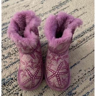 アグ(UGG)のUGG 子供用　ムートンブーツ　　19.5センチ　パープル(ブーツ)