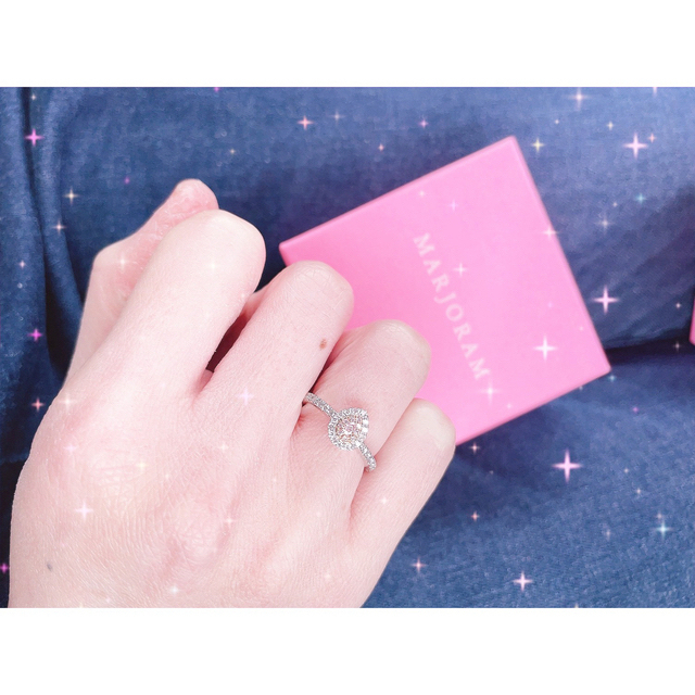 本日まで値下げ♡試着のみ♡美品♡ピンクダイヤモンド♡リング♡7号 レディースのアクセサリー(リング(指輪))の商品写真