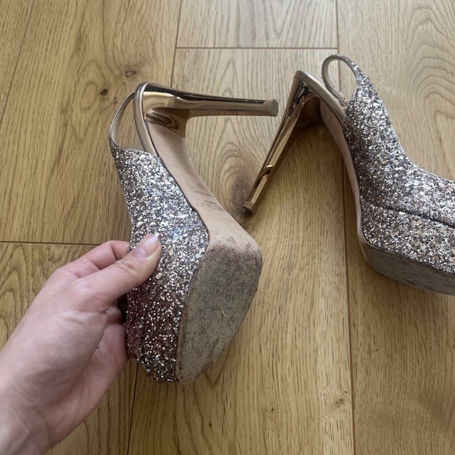 ジミーチュウ jimmychoo グリッターサンダル 靴/シューズ ジミーチュウ jimmychoo グリッターサンダル 靴/シューズ