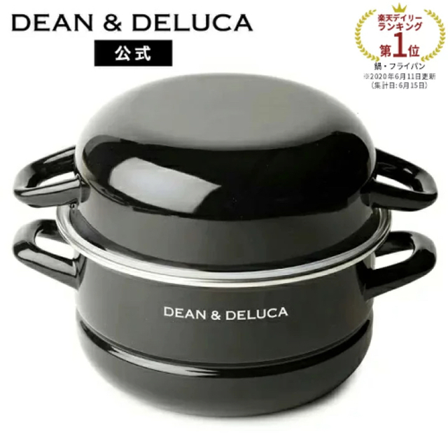 DEAN & DELUCA(ディーンアンドデルーカ)の★値下げ中★【DEAN&DELUCA】キャセロールL ブラック(18cm) インテリア/住まい/日用品のキッチン/食器(鍋/フライパン)の商品写真