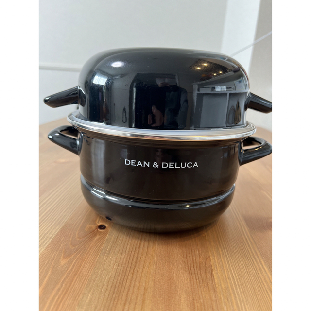 DEAN DELUCA ☆値下げ中☆【DEANDELUCA】キャセロールL ブラック(18cm)の通販 by titi DEAN DELUCA キャセロール L ブラック (18cm) 両手鍋 フタも浅型鍋として使える ホーロー シリコン蓋付き 直火