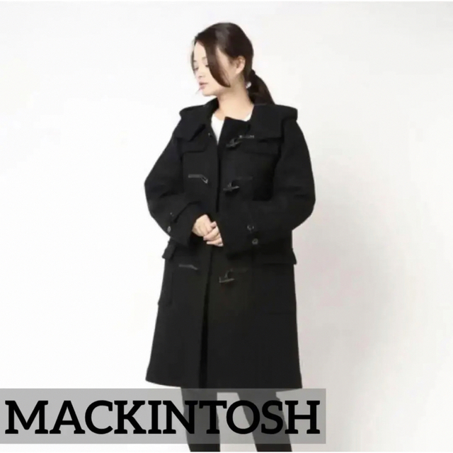 美品　マッキントッシュ　ロングコート　黒　４４