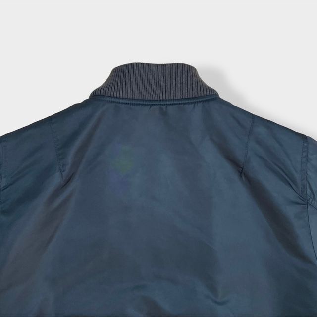 ALPHAフライトジャケット MA ブルゾン 中綿 ロゴ ワッペン