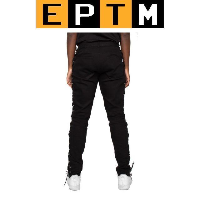 EPTM - EPTM アイレットパンツ ストレッチパンツ ブラック×ブラック L ...