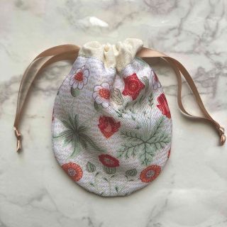 まんまる巾着 ＊ ハンドメイド【10】(ポーチ)