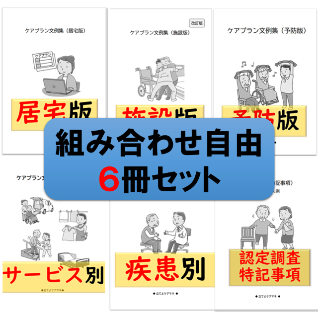 （6冊セット）ケアプラン文例【組み合わせ自由】ハンドメイド その他