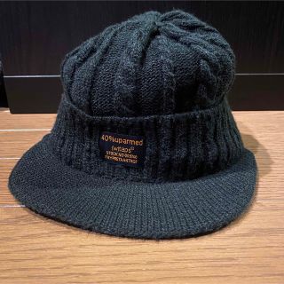 ダブルタップス(W)taps)のWTAPS つば付きニットキャップ BLK(ニット帽/ビーニー)