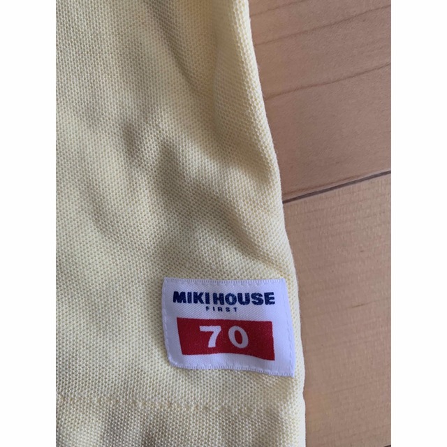 mikihouse(ミキハウス)の美品　ミキハウス　 ポロシャツ 70cm キッズ/ベビー/マタニティのベビー服(~85cm)(Ｔシャツ)の商品写真