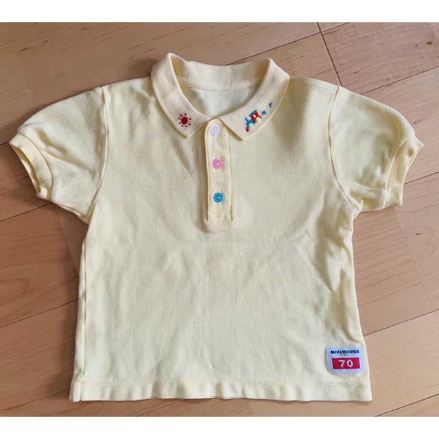 mikihouse(ミキハウス)の美品　ミキハウス　 ポロシャツ 70cm キッズ/ベビー/マタニティのベビー服(~85cm)(Ｔシャツ)の商品写真