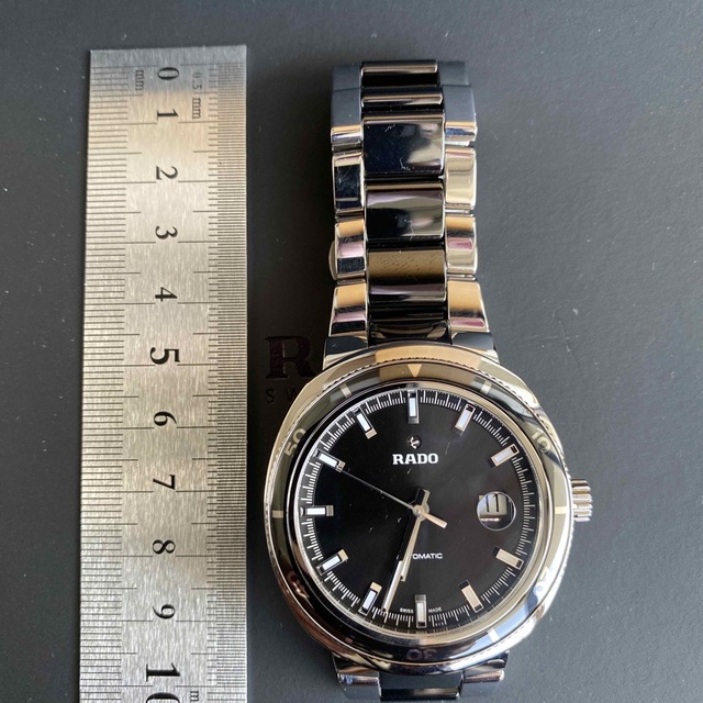 RADO(ラドー)の最終価格ラドー　D-STAR200 自動巻き　黒　25石 メンズの時計(腕時計(アナログ))の商品写真