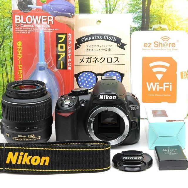 Nikon D3100 スマホ転送OK&即日発送 ガイド機能つきカメラ♪ # www