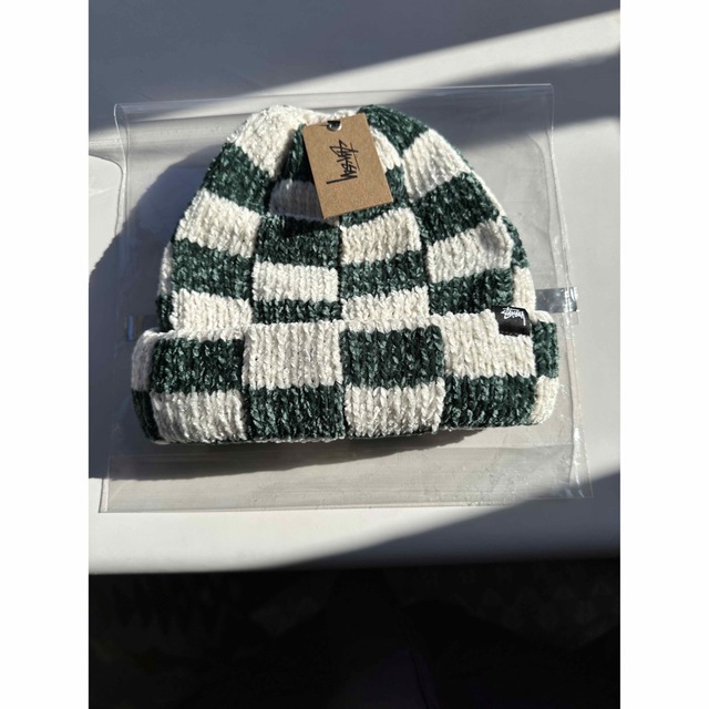 Stussy  CROCHET CHECKER BEANIE【GREEN】