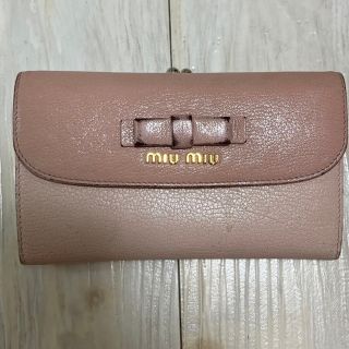 miu miu リボン折り財布 miu miu リボン折り財布 折り財布 小物 レディース 【オープニング大セール】