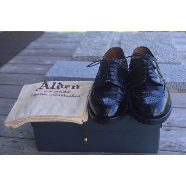 Alden(オールデン)のALDEN　コードバンフルブローグ　6.5D　ブラック　オールデン メンズの靴/シューズ(ドレス/ビジネス)の商品写真