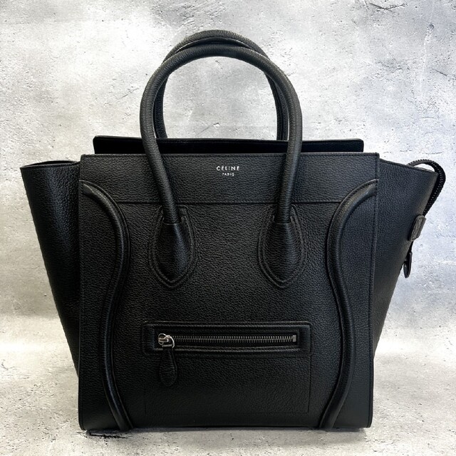 CELINE セリーヌ ミニラゲージ ショッパー ハンドバッグ ブラック