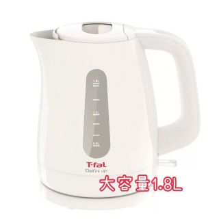 ティファール(T-fal)の【新品】ティファール 電気ケトル 1.8L ホワイト(電気ケトル)