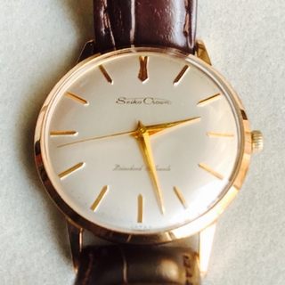セイコー(SEIKO)の【美品】アンティーク1959年10月SEIKO crown 19石 初期モデル♪(腕時計(アナログ))