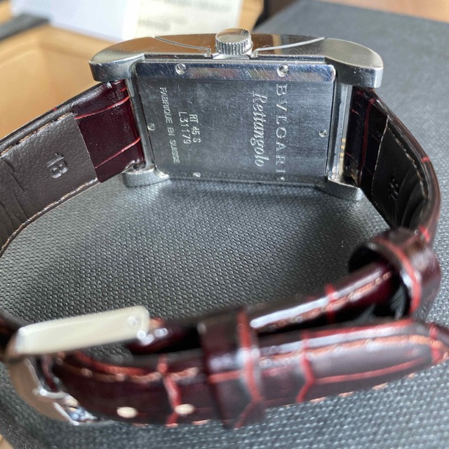 BVLGARI(ブルガリ)のダージリンティー様専用ブルガリ腕時計　レッタンゴロ　自動巻き　メンズ メンズの時計(腕時計(アナログ))の商品写真