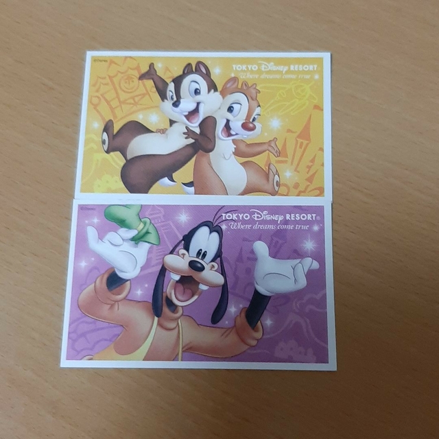 Disney 使用済みディズニーチケット2枚の通販 by BOP 東京ディズニーシー 15周年 チケット チップ デール 使用済み