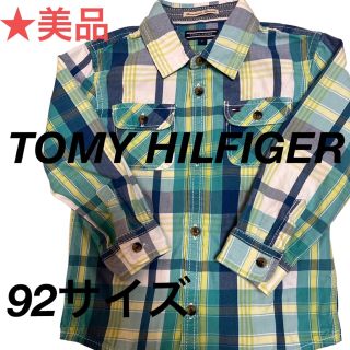 トミーヒルフィガー(TOMMY HILFIGER)の★美品TOMY HILFIGER  子供服　長袖シャツ　チェック柄(ブラウス)