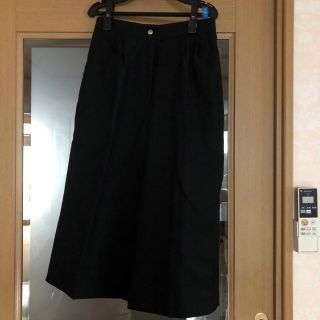 八分丈 ウールパンツ ブラックM(クロップドパンツ)