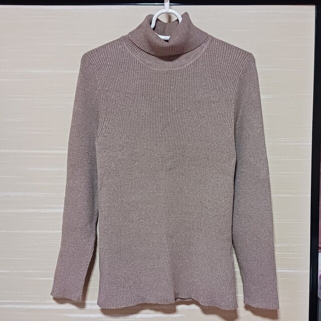 MUJI (無印良品)(ムジルシリョウヒン)の美品 ニット セーター タートル ブラウン レディースのトップス(ニット/セーター)の商品写真