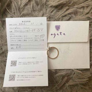 agete - 最終値下げ agate K10デンドライトオパールリングの通販 by