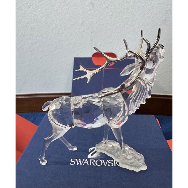 SWAROVSKI(スワロフスキー)のSwarovski スワロフスキークリスタル 『雄鹿』 インテリア/住まい/日用品のインテリア小物(置物)の商品写真