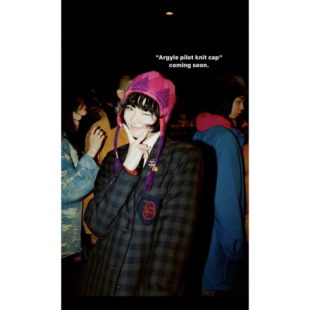 DAIRIKU Argyle pilot knit cap 帽子 ニットキャップ/ビーニー