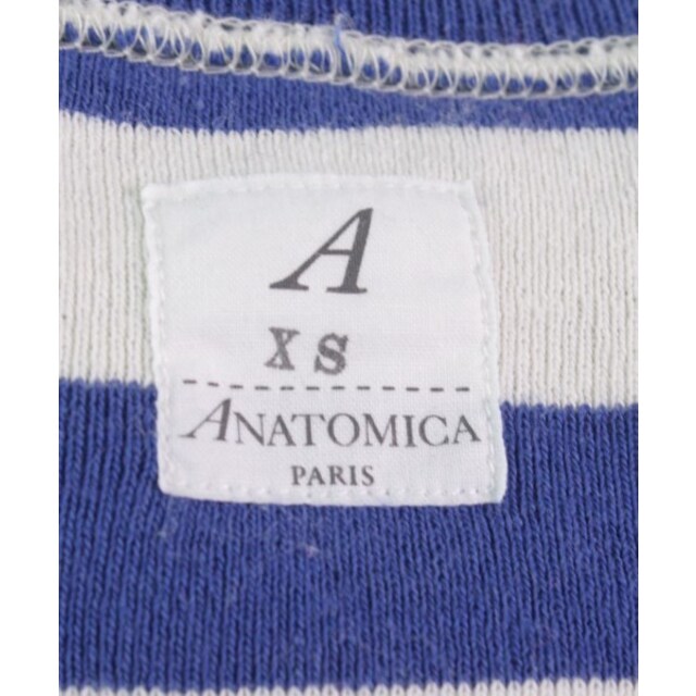 ANATOMICA アナトミカ Tシャツ・カットソー XS 青x白(ボーダー) 【古着】【中古】
