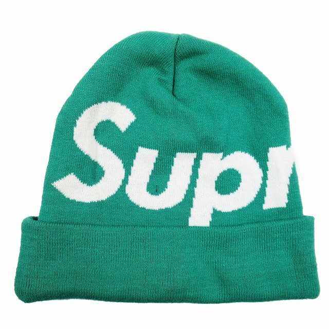 Supreme Big Logo Beanie Dark Gold