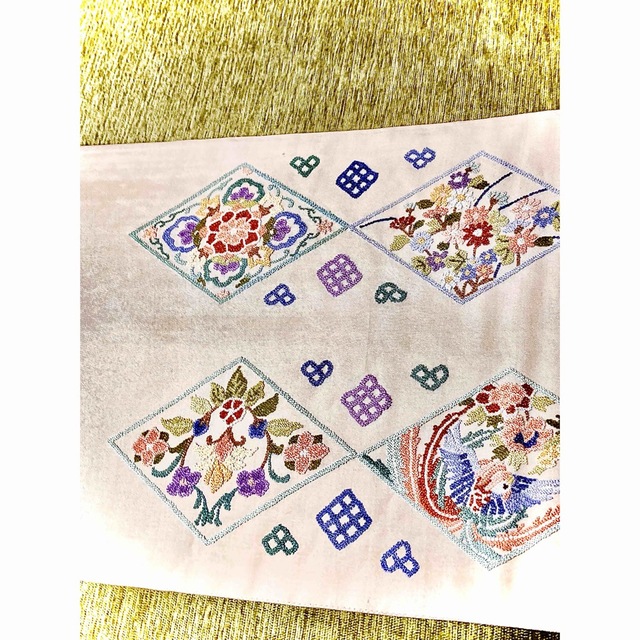 ❤️可愛いらしい刺繍のお気に入りの袋帯です レディースの水着/浴衣(帯)の商品写真