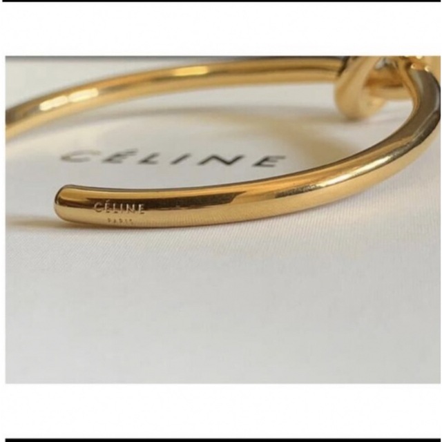 売りです 【美品】CELINE セリーヌ ノットバングル C2 ゴールド