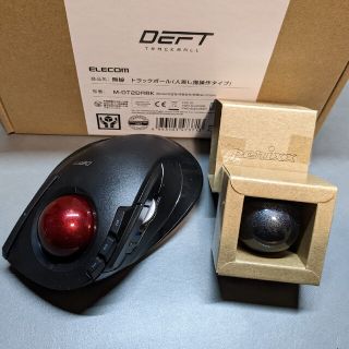 エレコム(ELECOM)のELECOM M-DT2DRBK DEFT トラックボールマウス ペリックス赤玉(PC周辺機器)