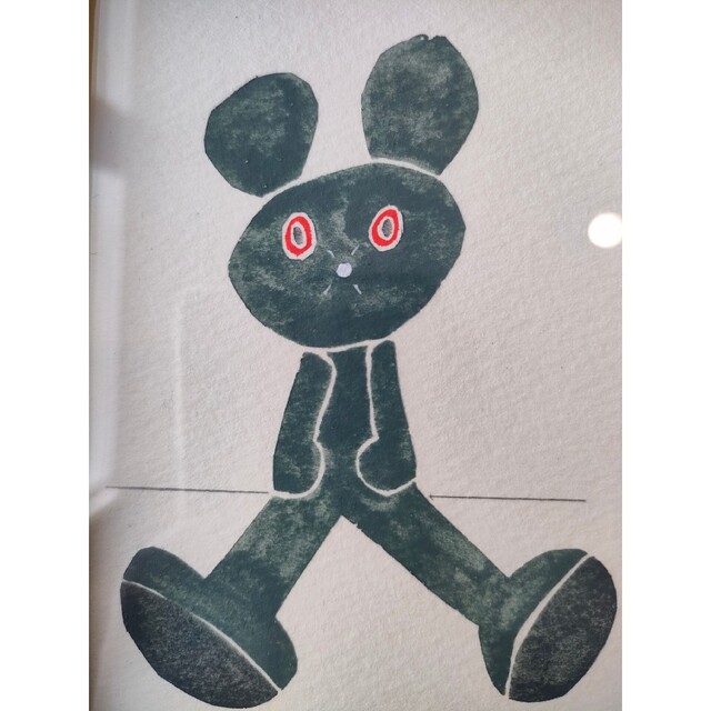 山口一郎 原画 テディベア グリーン 山口一郎 原画 テディベア グリーン