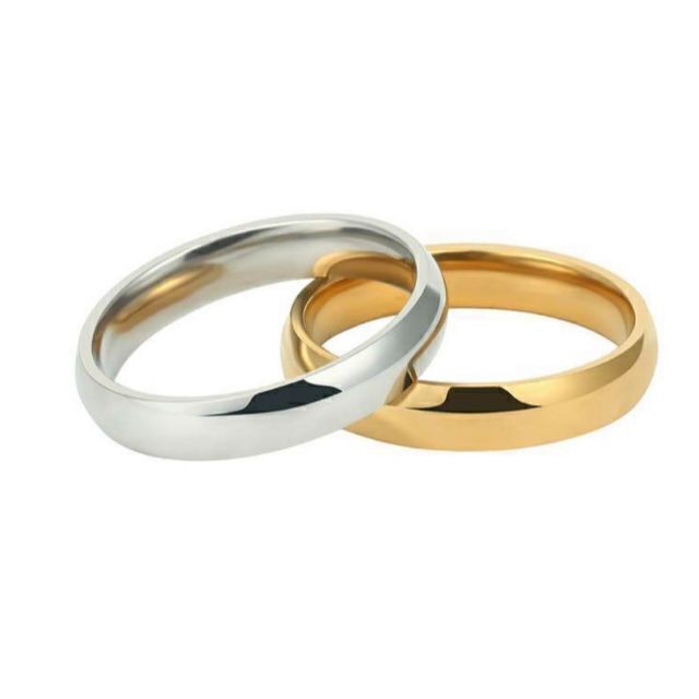 シンプル デザイン リング 指輪 ゴールド 10号 ユニセックス 新品未使用 メンズのアクセサリー(リング(指輪))の商品写真