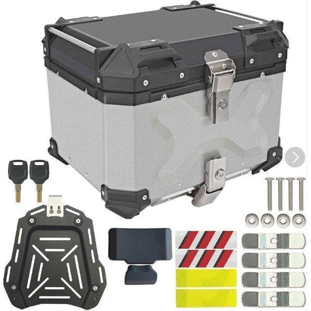 バイク用リアボックス 大容量 55L 取付ベース付 フルフェイス対応 7