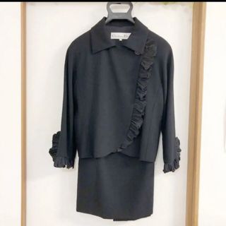 クリスチャンディオール(Christian Dior)の【美品】クリスチャン ディオール　ブラックスーツ(スーツ)