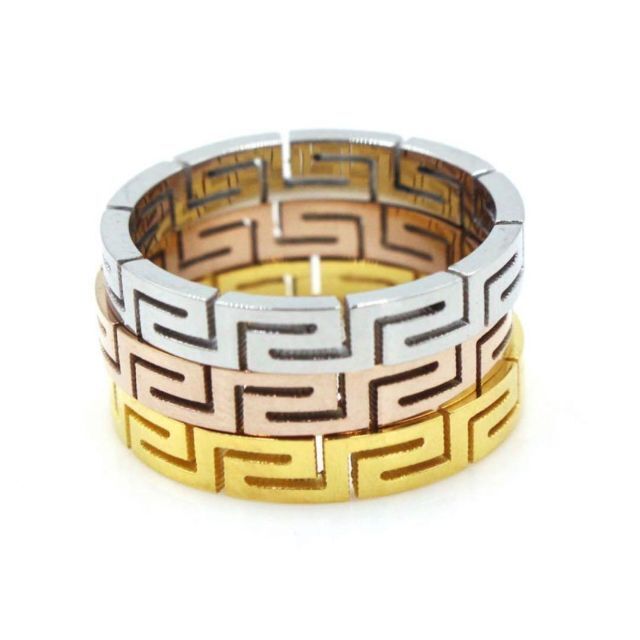 グレカ デザイン リング 指輪 ピンクゴールド  24号  ユニセックス  新品 メンズのアクセサリー(リング(指輪))の商品写真