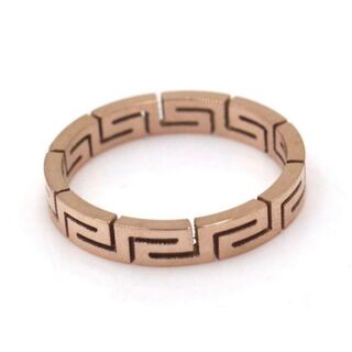 グレカ デザイン リング 指輪 ピンクゴールド  24号  ユニセックス  新品(リング(指輪))