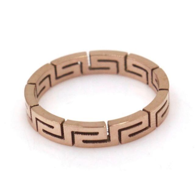 グレカ デザイン リング 指輪 ピンクゴールド 22号 ユニセックス 新品 メンズのアクセサリー(リング(指輪))の商品写真