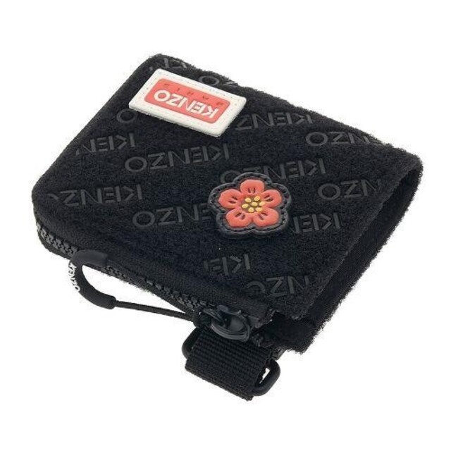 KENZO - KENZO ケンゾー 折り財布 ブラック モノグラム ロゴの KENZO - KENZO ケンゾー 折り財布 ブラック モノグラム ロゴの