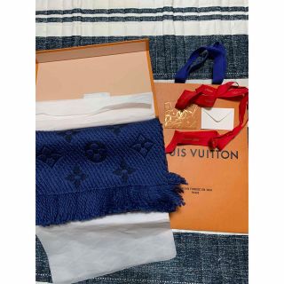 ルイヴィトン(LOUIS VUITTON)のLOUIS VUITTON マフラー　ネイビー(マフラー)