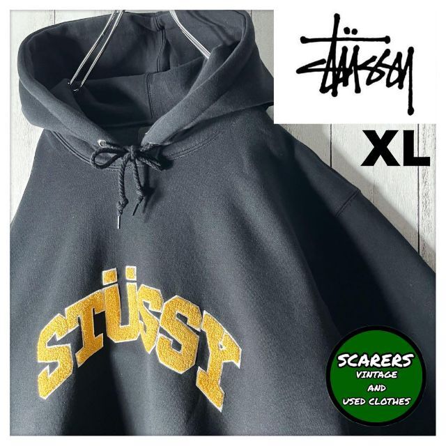 STUSSY - 【極美品 XL】ステューシー 刺繍 パイル アーチロゴ