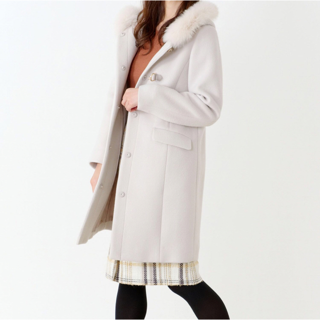 MISCH MASCH ロングダッフルコート フォックスファー www