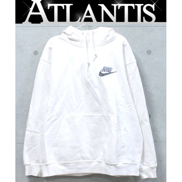 トップス 未使用 NIKE×SUPREME ハーフジップ スウェットパーカー